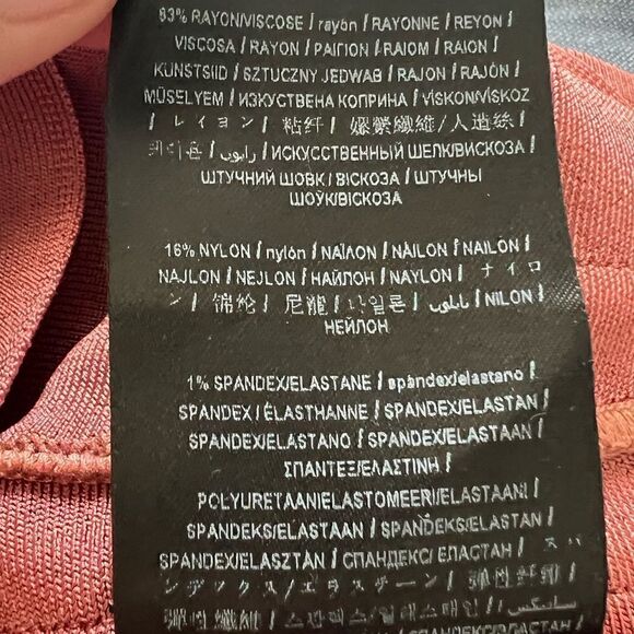 Marciano Luxe Rose Off The Shoulder Choker Neck Sexy Bodycon Mini Dress Large - Picture 13 of 13